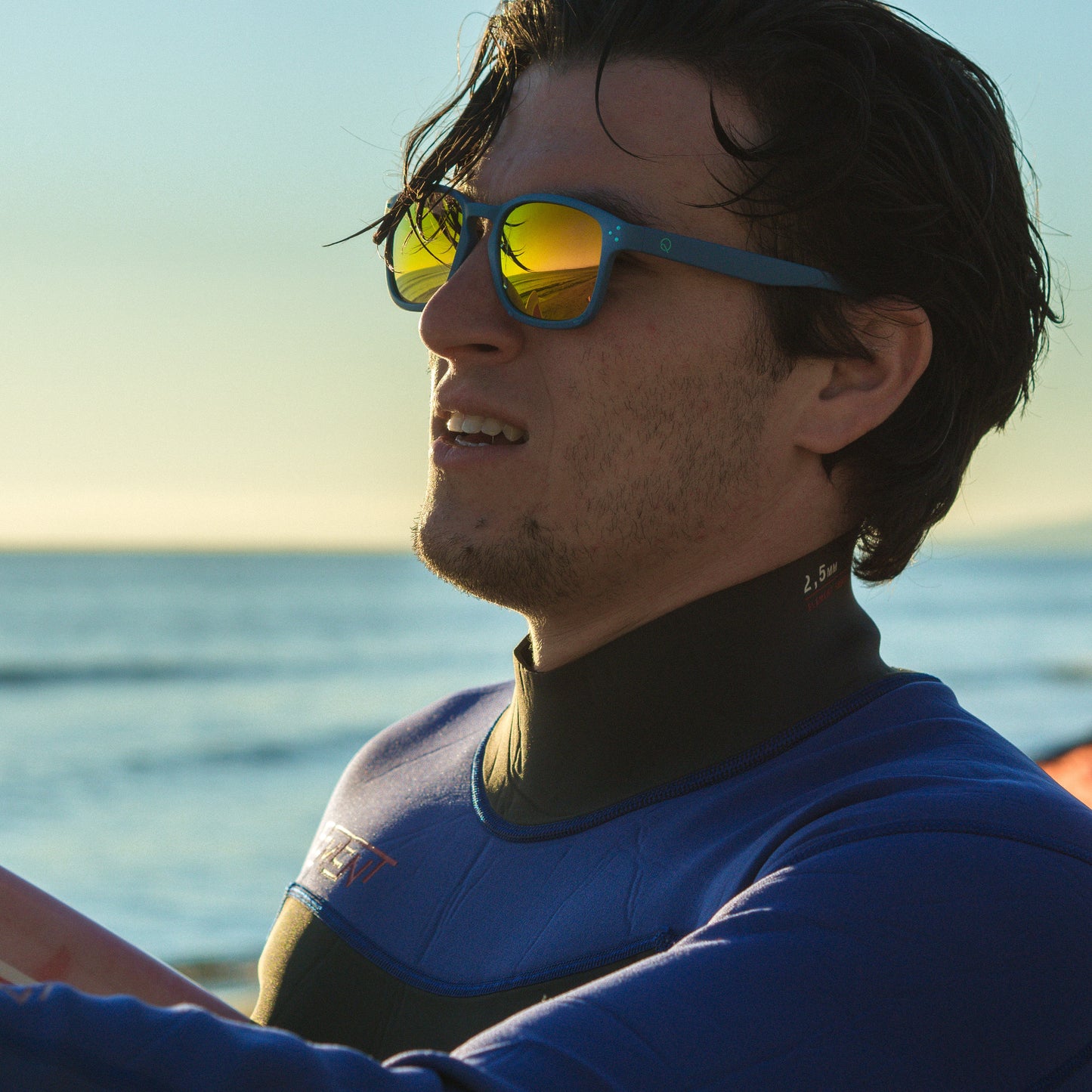 shark sunglasses matt blue model