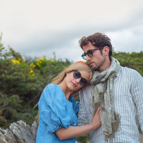 Whale Sunglasses Matt Black model